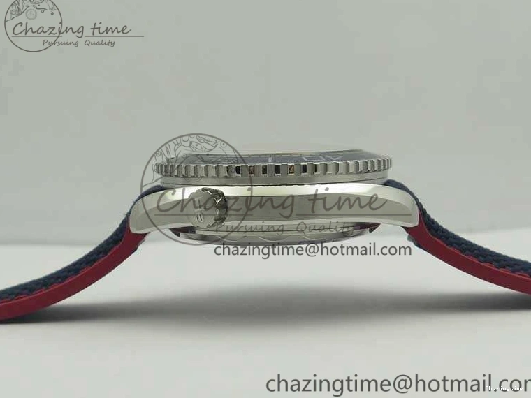0505 Planet Ocean “Pyeongchang 2018” 43.5mm SS OMF 1:1 Best Edition Blue Dial On Nylon Strap A Soft 8082